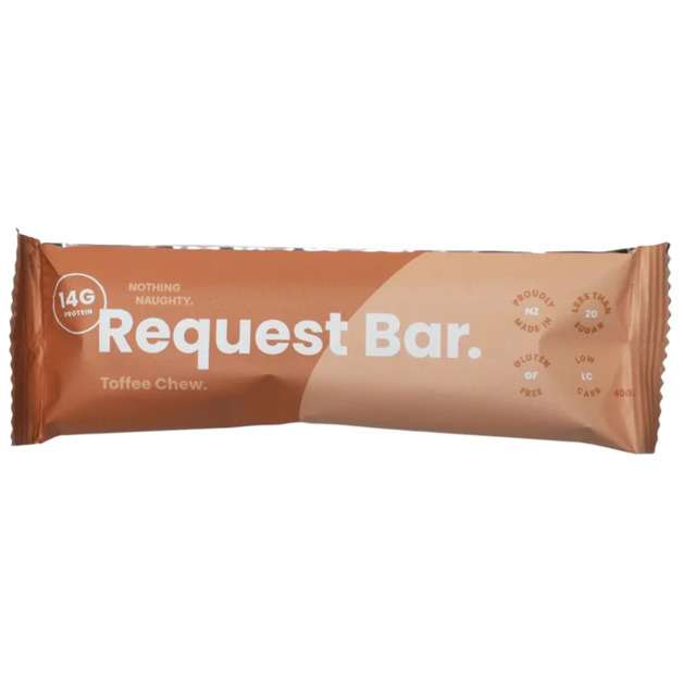 Nothing Naughty Request Low-Carb Protein Bar Toffee Chew 40g